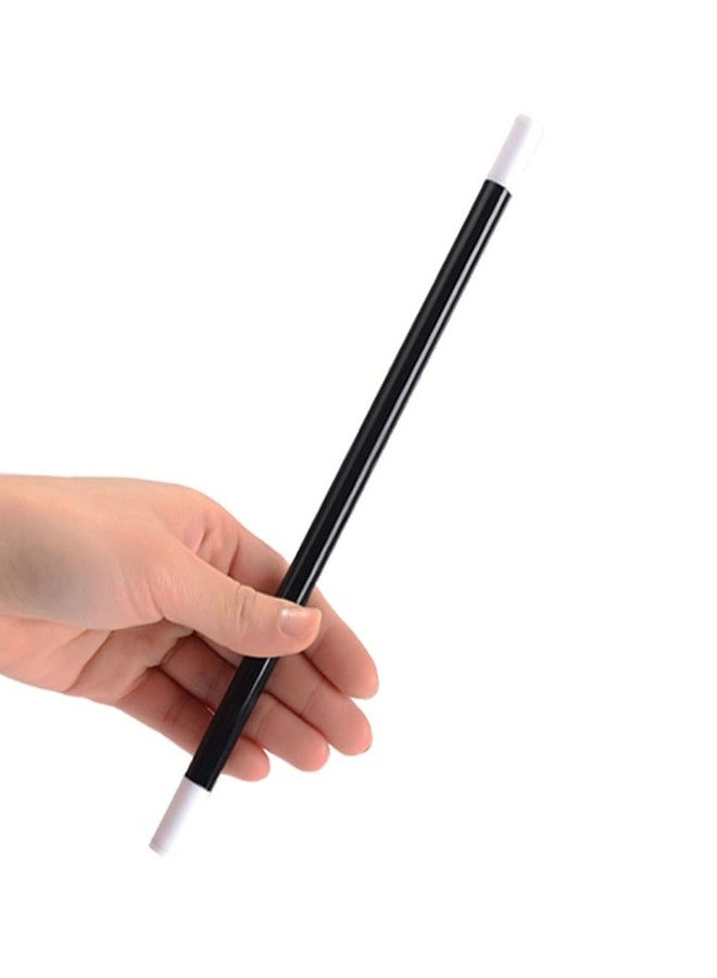 Ovewibi 1 Pack Plastic Magic Wand Black and White Spell Casting Stick for Magician Costume Magic Tricks - Image 1